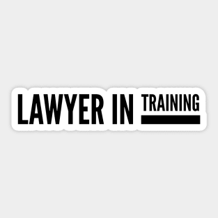 Lawyer In Training Sticker